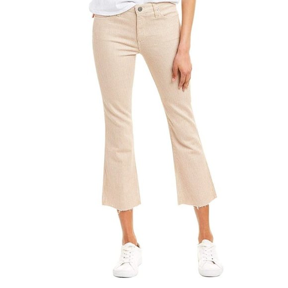 Anthropologie AG striped crop Size 26 - super cute mid-rise bootcut - slim leg - Picture 1 of 8